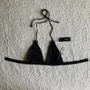 New Tavik black bikini top, small